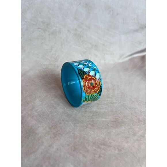 Vintage 1980s Hawaiian Bangle Tropical - Picture 3 of 5